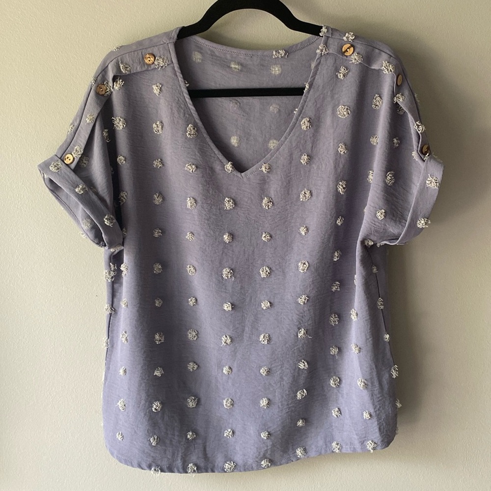 Shein polkadot blouse